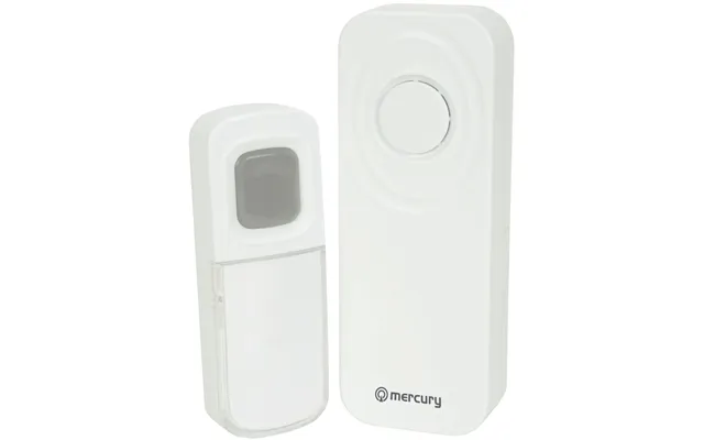 Mercury Wireless Waterproof Doorbell With Portable Chime White product image