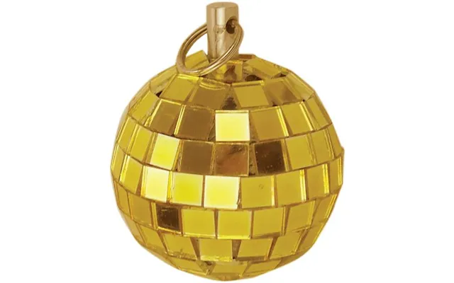 Mirror Ball 5cm 50mm 2 Gold Sparkling Disco Lights Halloween Xmas Party