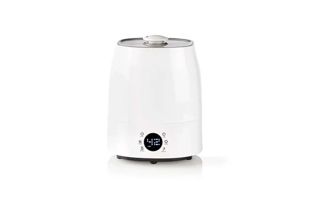Nedis Air Humidifier 110 W With Cool And Warm Mist 5.5 L Hygrometer Timer Suitable For Space Up To 50 M Grey White