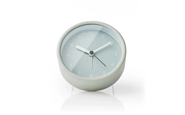 Nedis Analogue Desk Alarm Clock With Snooze Function Green