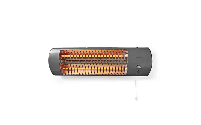 Nedis Bathroom Heater, Electric Wall-mountable Radiant Heater With 2 Heat Settings 600 1200w , Tiltable Head, Ipx4 Rated