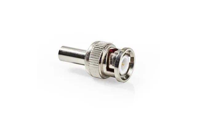 Nedis Bnc Connector Straight Male Nickel Plated 50 Ohm Crimp Cable Input Diameter 6