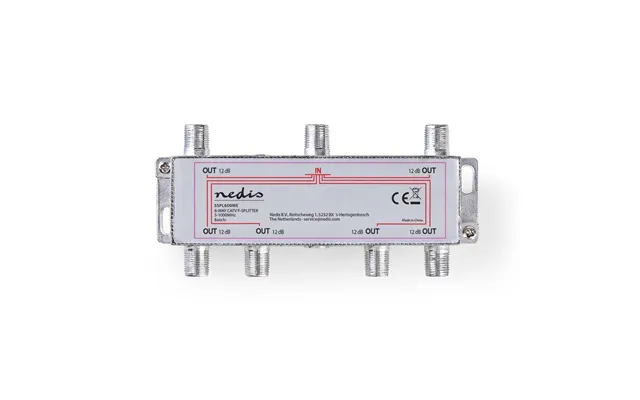 Nedis Catv Splitter 5 - 1000 Mhz Insertion Loss 10.0 Db Number Of Outputs 6 75 Ohm Zinc