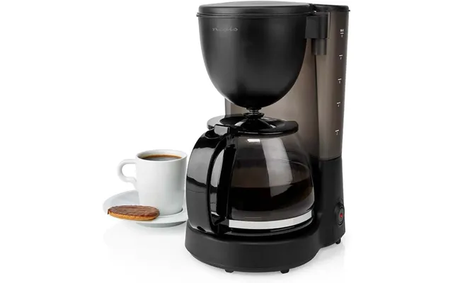 Nedis Coffee Maker 1.25l Easy To Use Keep Warm Function Nylon Reusable Filter - Black