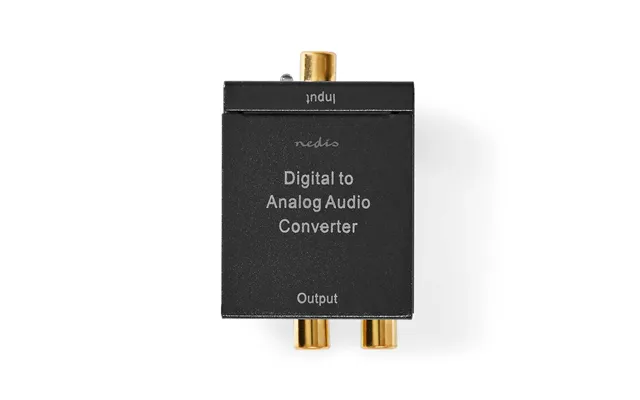 Nedis Digital Audio Converter 1-way Connection Input 1x Digital Rca 1x Toslink To Connection Output 1x 2x Rca 1x 3