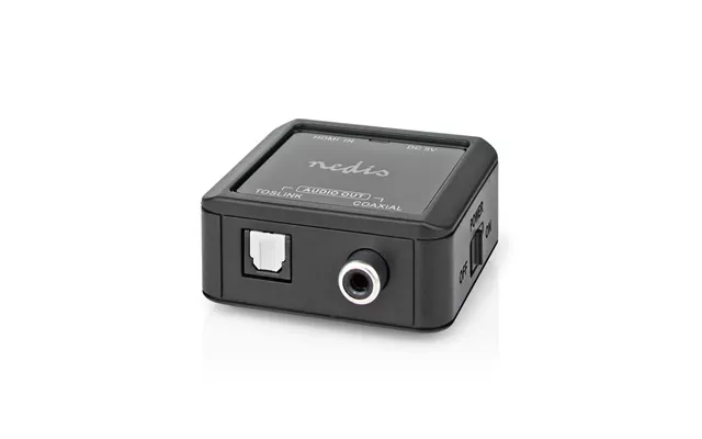 Nedis Digital Audio Converter 1-way Connection Input Dc Power Hdmi Input To Connection Output 1x Coax Audio 1x Toslink F