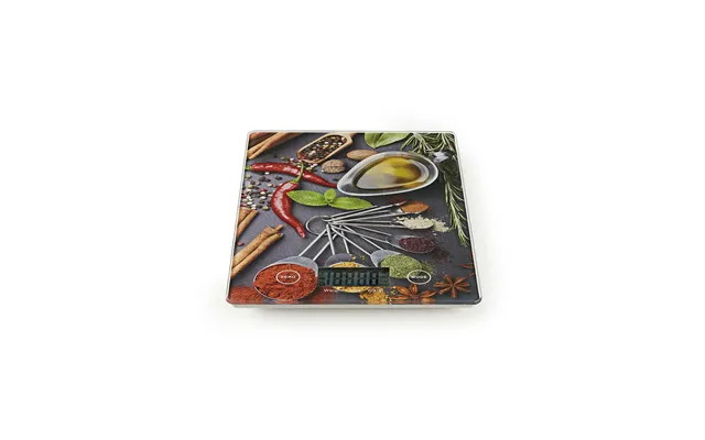 Nedis Digital Kitchen Food Scales Lcd Glass Design Print product image