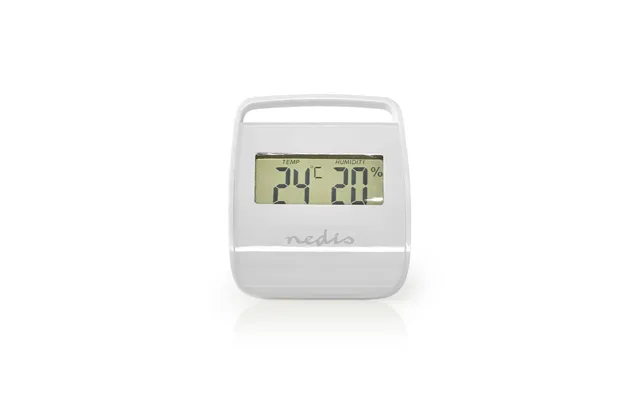 Nedis Digital Thermometer Indoor Indoor Temperature Indoor Humidity White