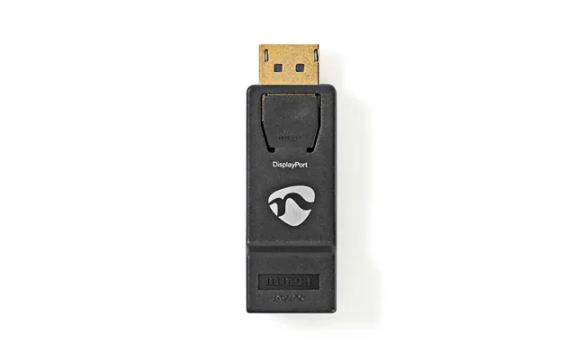Nedis Displayport Adapter Displayport Male Hdmi Output 4k 30hz Gold Plated Straight Round Abs Abs Anthracite Box