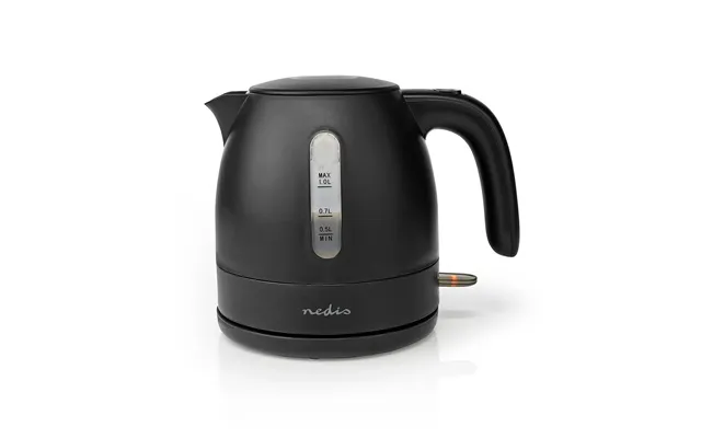 Nedis Electric Kettle, 1.0l Capacity With Quick Boil Time, Boil-dry Protection And Removable Filter For Fresher Water, 2