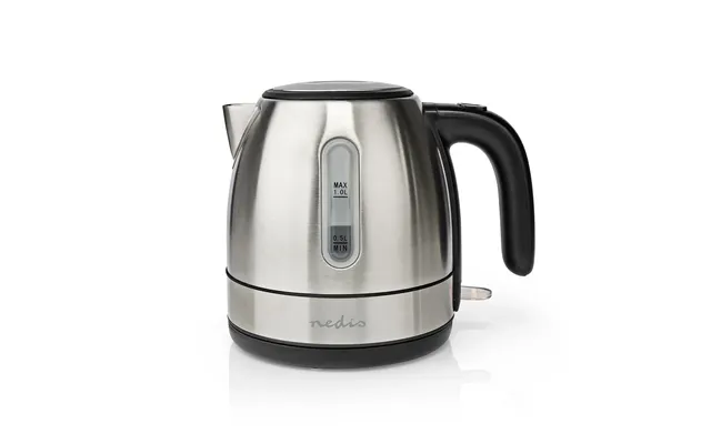 Nedis Electric Kettle, 1.0l Capacity With Quick Boil Time, Boil-dry Protection And Removable Filter For Fresher Water, 2