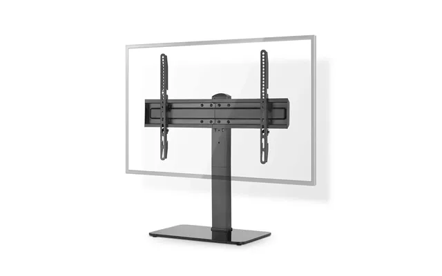 Nedis Fixed Tv Desk Stand 37 - 70 Maximum Supported Screen Weight 40 Kg Adjustable Pre-fixed Heights Steel Tempered Glas