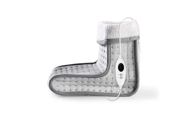 Nedis Foot Warmer 6 Heat Settings Washable Shut-off Timer Overheating Protection