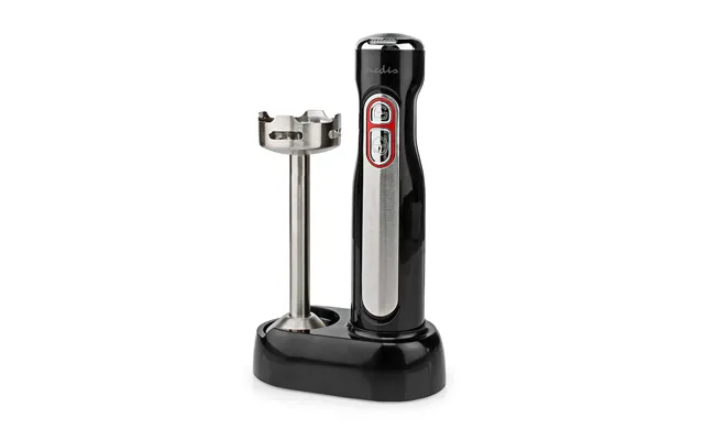 Nedis Hand Blender - 100w Cordless Handheld Stick Immersion Mixer With Stainless Steel Blades