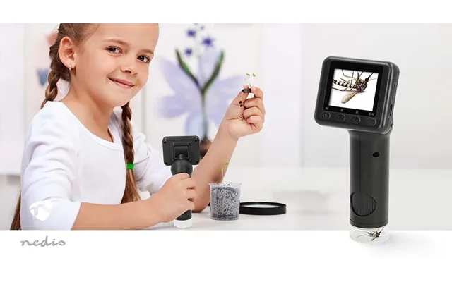 Nedis Handheld Digital Microscope Camera - 2 Tilt Lcd Screen