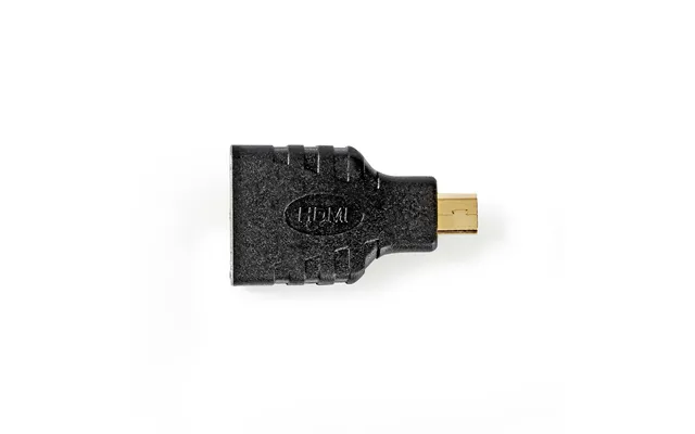 Nedis Hdmi Adapter Hdmi Micro Connector Hdmi Output Gold Plated Straight Abs Black 1 Pcs Box