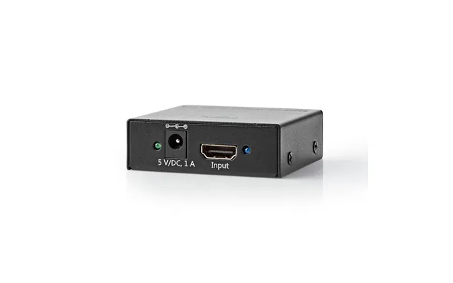 Nedis Hdmi Splitter 2 Port S Hdmi Input 2x Hdmi Output 4k 60hz 18 Gbps Metal Anthracite