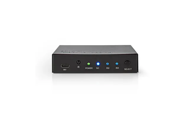 Nedis Hdmi Switch 3 Port S 1x Usb-c 2x Hdmi Input 1x Hdmi Output 4k 60hz 18