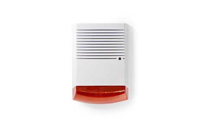 Nedis Home Office Dummy Security Alarm Siren Box External Ip44 White Orange