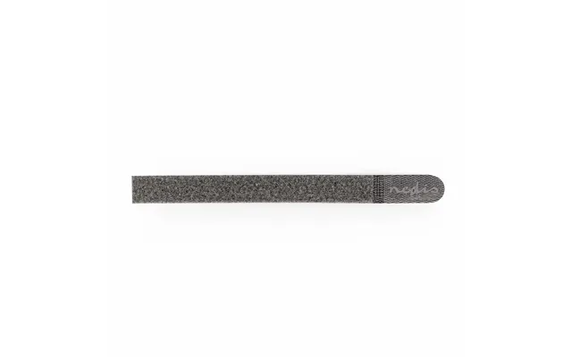 Nedis Hook And Loop Cable Binder Polybag Grey 10 Pcs