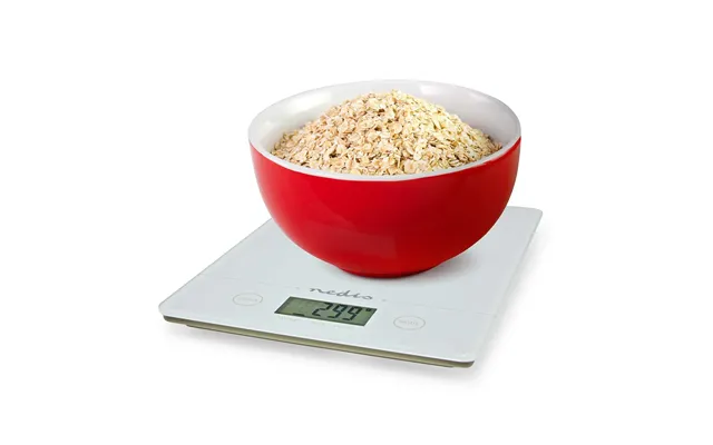 Nedis Kitchen Digital Food Scales Lcd Electronic Weighing 5kg Cooking Baking Balance - White product image