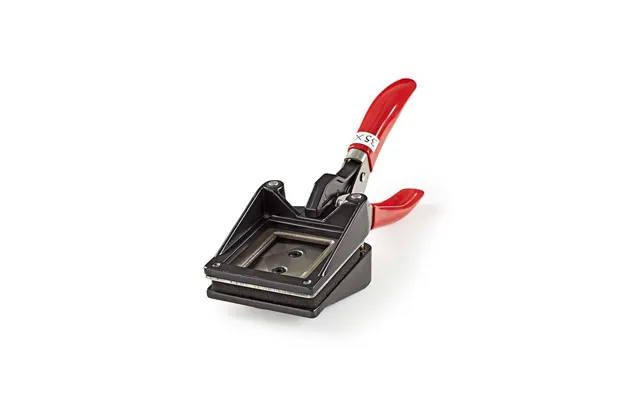Nedis Passport Photo Cutters 35 X 45 Mm Metal Black Red