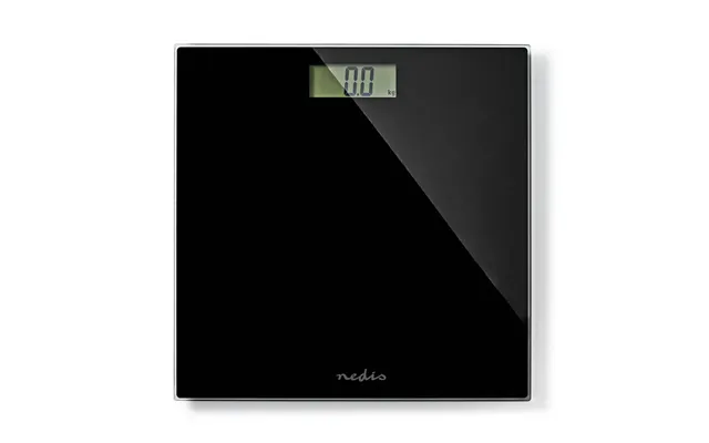 Nedis Personal Digital Weighing Scales - Tempered Glass Max Weight 150 Kg Black product image