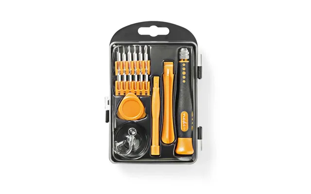 Nedis Phone Tablet Repair Set 17-in-1 Pc Smartphone Tablet Philips Bits Slotted Bits Pentalobe Bits Tri-wing Bits