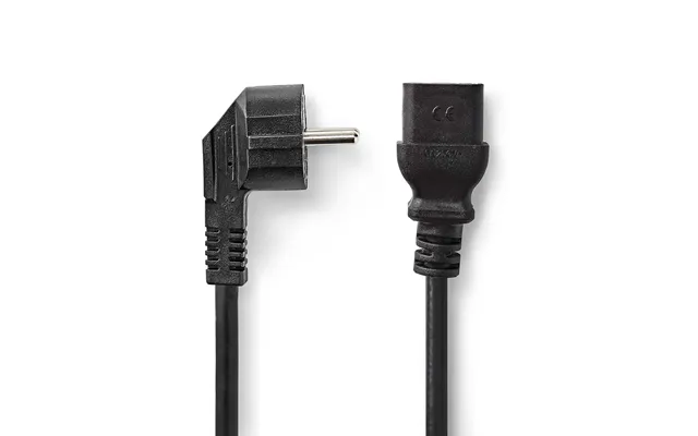 Nedis Power Cable Plug With Earth Contact Male Iec-320-c19 Angled Straight Nickel Plated 2