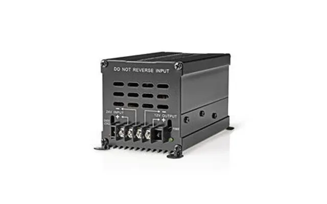Nedis Power Converter Car Powered 24 V Dc 12 V Dc 240 W Screw Terminal Equipped With A Fuse Black