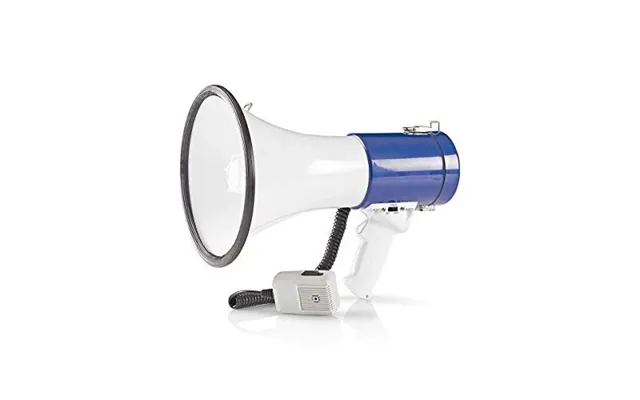 Nedis Professional 25w Super Loud Megaphone With Detachable Handheld Microphone - Built-in Siren
