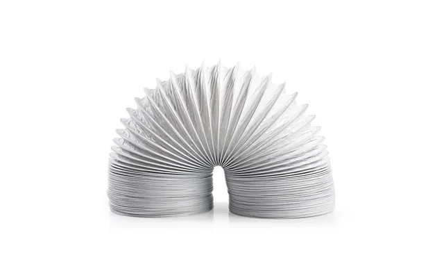 Nedis Pvc Air Outlet Hose 100 Mm 6.00 M Suitable For Air Ventilation Tumble Dryers Air Conditioners White