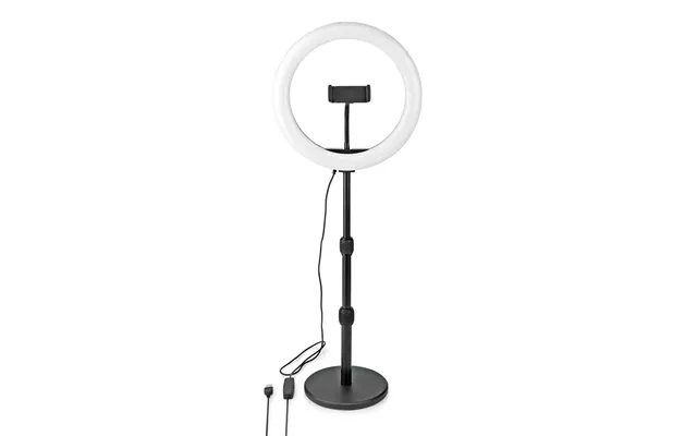 Nedis Ring Light - 10 Led Ring Lamp With 120 Leds On Aluminium Table Stand