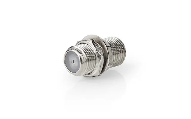 Nedis Satellite & Antenna Adapter F Female F Female Nickel Plated 75 Ohm Straight Metal Silver 1 Pcs Box