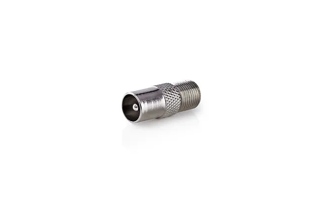 Nedis Satellite & Antenna Adapter F Female Iec Coax Male Nickel Plated 75 Ohm Straight Metal Silver 1 Pcs Box