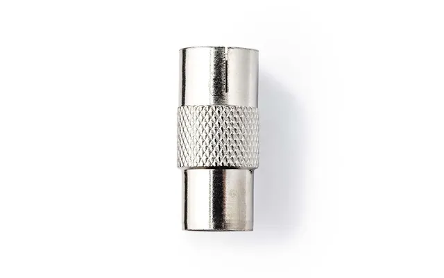 Nedis Satellite & Antenna Adapter Iec Coax Male Iec Coax Female Nickel Plated 75 Ohm Straight Metal Silver 1 Pcs Blister