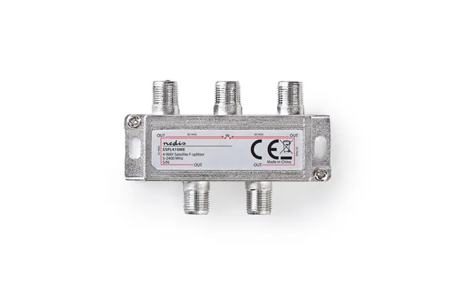 Nedis Satellite Splitter 5 - 2400 Mhz 11.5 Db Number Of Inputs 1 Number Of Outputs 4 Impedance External Speaker 75 Ohm Z