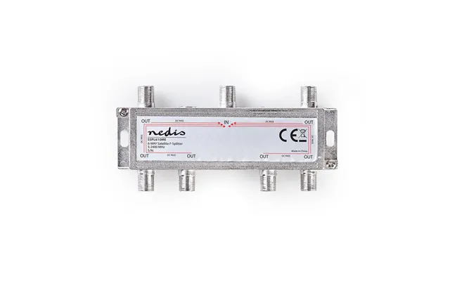Nedis Satellite Splitter 5 - 2400 Mhz 17.0 Db Number Of Inputs 1 Number Of Outputs 6 Impedance External Speaker 75 Ohm Z