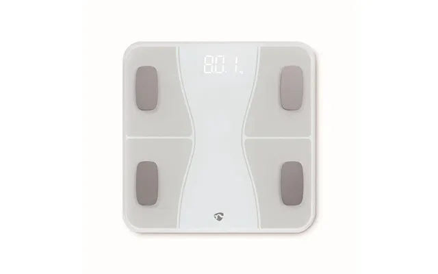 Nedis Smartlife Bluetooth Smart Weighing Scale, Bmi Body Analysis With 16 Measurements Including Bmi, Fat & Muscle Mass,
