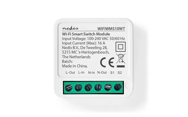 Nedis Smartlife Built-in Module Switch 3680 W Terminal Connection App Available For Android Ios