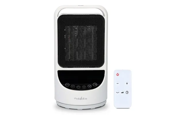 Nedis Smartlife Ceramic Ptc Fan Heater Wi-fi 1500 W 2 Heat Settings Oscillation Display 10 - 49 C Android Ios White