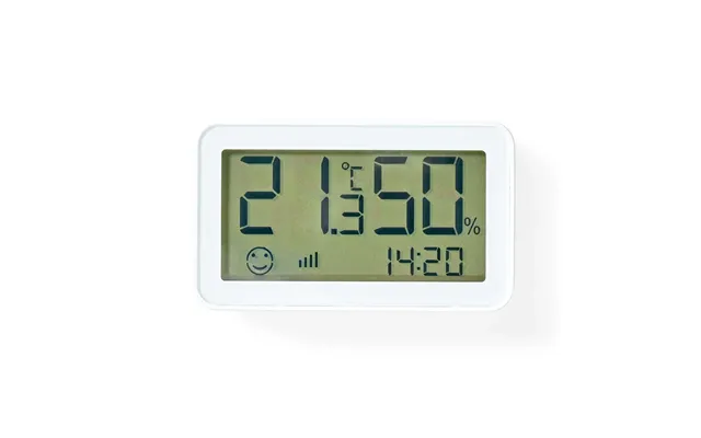 Nedis Smartlife Climate Sensor, Measures Room Temperature -10 To 50oc & Humidity 0-95% , Live Display, Battery Powered, 