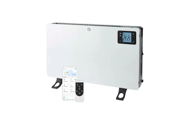 Nedis Smartlife Convection Heater Wi-fi 2000 W 3 Heat Settings Lcd 5 - 37 C Adjustable Thermostat White