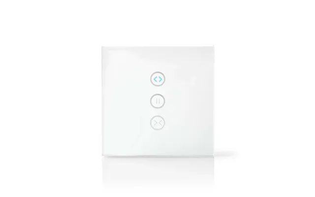 Nedis Smartlife Wall Switch Curtain Shutter Sunshade Wall Mount 300 W Android Ios Glass White