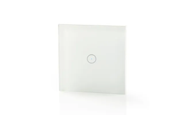 Nedis Smartlife Wall Switch Single Wall Mount 1000 W Android Ios Glass White