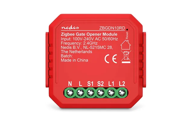 Nedis Smartlife Zigbee Garage Door Switch, Compact Built-in Module For Remote Control And Voice Commands, - Easy Install