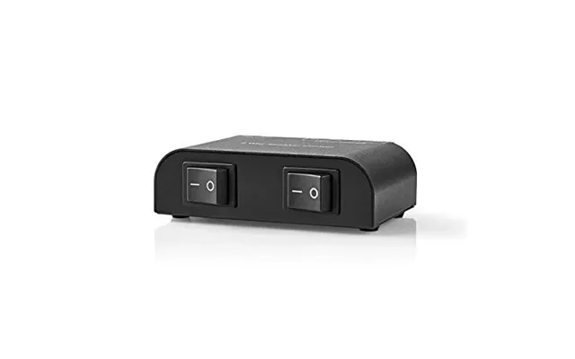 Nedis Speaker Control Switchbox 2 Port S Terminal Clamps Speaker Impedance 4-16 Ohm Maximum Load Per Channel 150 W Alumi