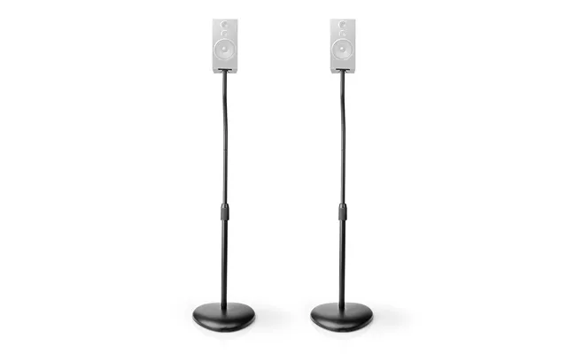 Nedis Speaker Mount Compatible With Universal Floor 4.5 Kg Height Adjustable Abs Steel Black