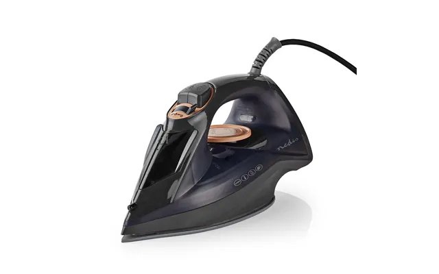 Nedis Steam Iron 2200w, Powerful Fast Heating, Adjustable Steam Control, Vertical Steam Spray Function, Large 220ml Wate