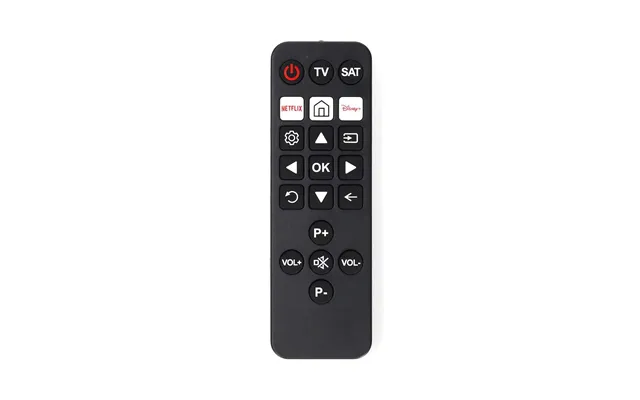 Nedis Super Simple Easy Tv Universal Xl Large Button Ir Remote Control Elderly